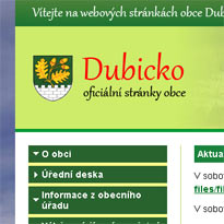 Oficiální web obce Dubicko